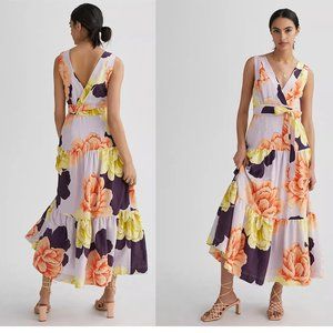 New, no tags Anthropologie Maeve Floral Wrap Maxi Dress sz 22w